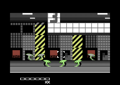 Aliens attack in 3D, and the player's sprite is the crosshair