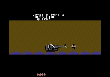 Bimbo will have to dash from the helicopter once you've changed ports