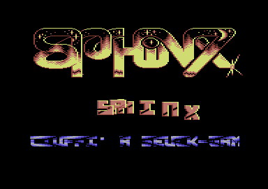 The Sphinx intro screen