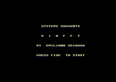 The title screen