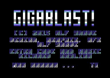 The new title screen