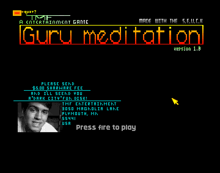 Guru Meditation loading picture