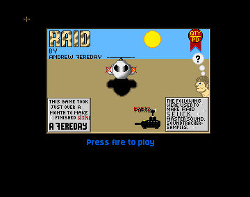 The title screen