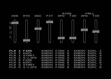 The Sound FX edit screen
